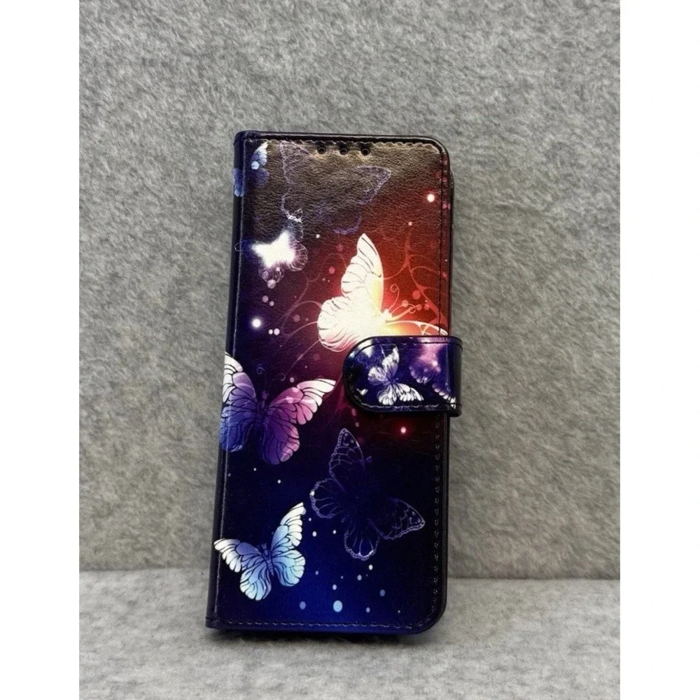 Phone Case Samsung Galaxy Z Fold 6 Case Hinge Cover Butterfly Wallet Phone Case